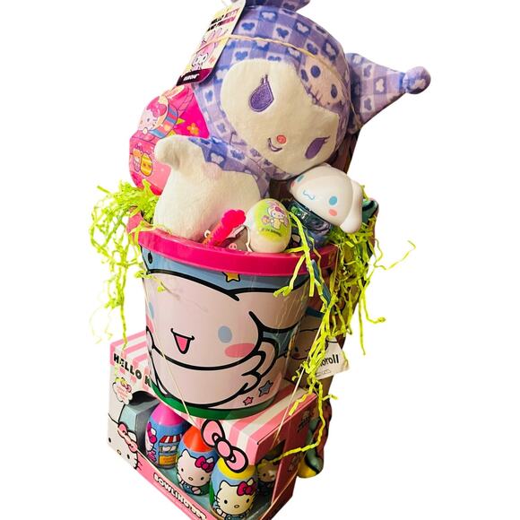 Hello kitty and friends Easter bundle 50 x70 tie-dye rainbow throw ,bowling set - Picture 2 of 8